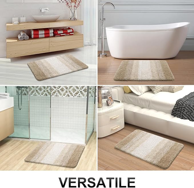 OLANLY Bathroom Runner Rugs 47x17, Extra Soft Absorbent Microfiber Bath Rugs - Image 6