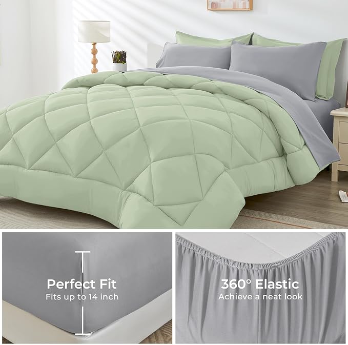 HEVUMYI Cali-King Comforter Set - Image 4