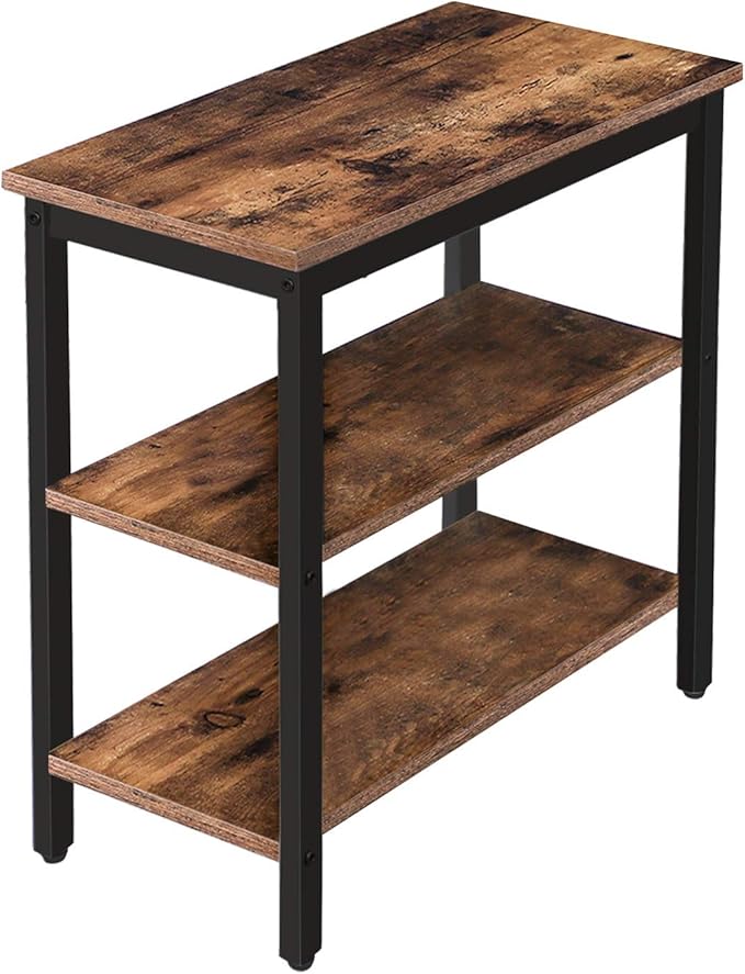 HOOBRO End Table, Simple Rustic Side Table by HOOBRO