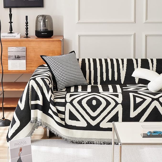VM VOUGEMARKET Black Couch Cover - Image 3