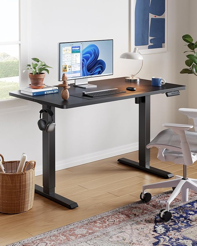 HUANUO 40" x 24" Electric Standing Desk Adjustable Height, 4 Memory Height - Image 2