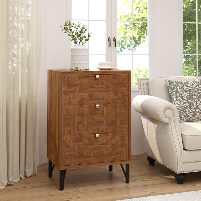 COSIEST Nightstand, Rustic End Table - Image 7