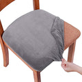Smiry Velvet Seat Covers for Dining Room Chair Set of 4, Stretch Fit Removable by Smiry