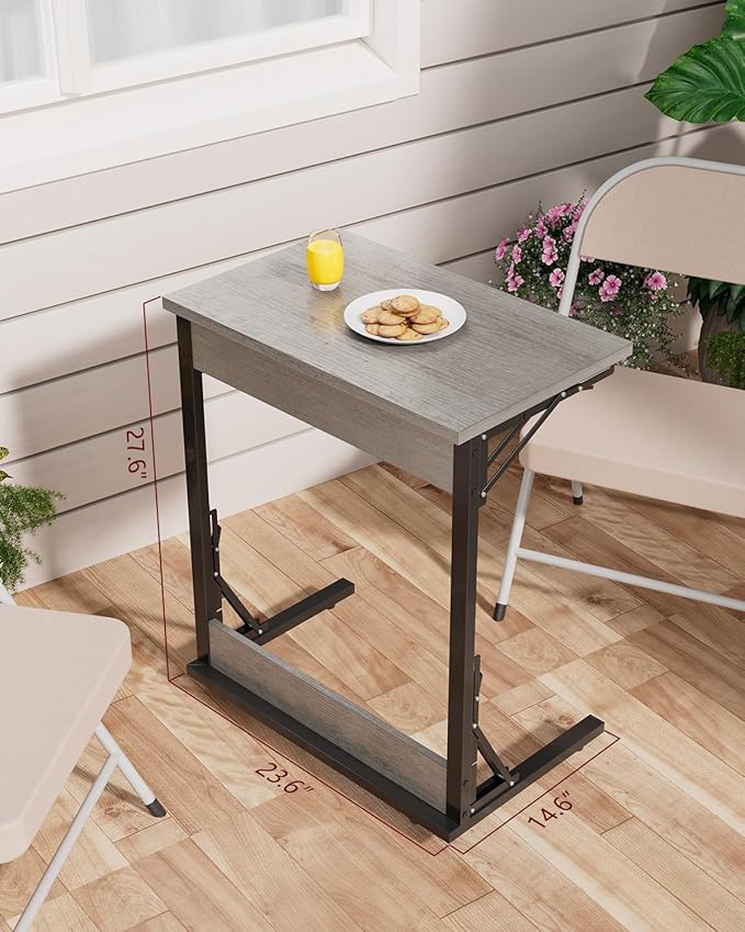 Tatub Folding TV Tray Table Set of 2, Small Sofa-Side Laptop Desk - Image 8