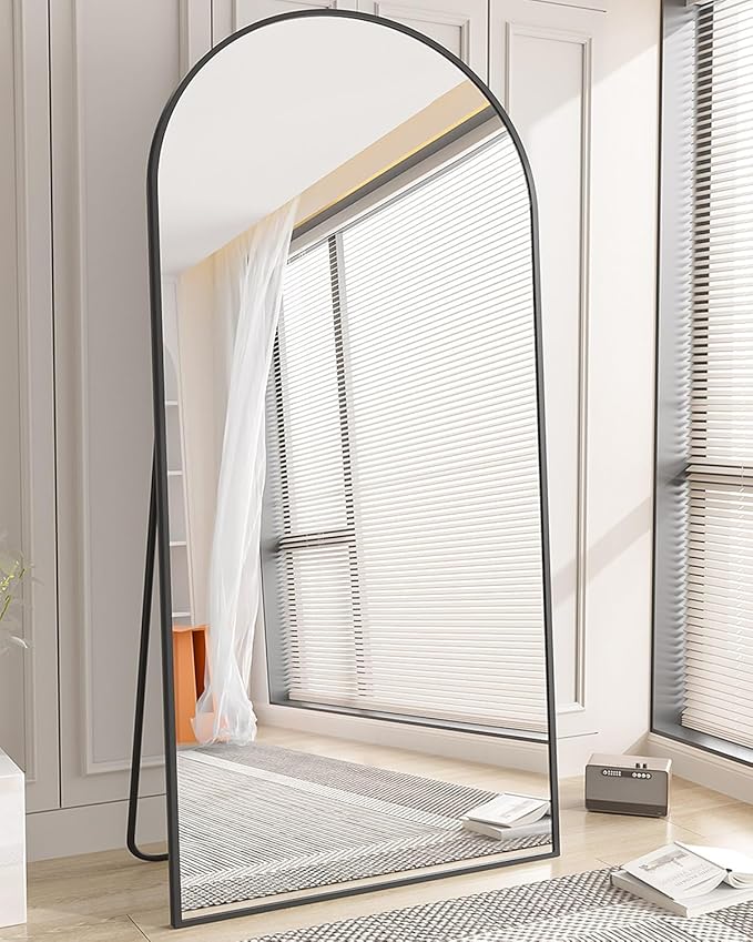 Koonmi 34"x76" Arched Full Length Mirror, Vanity Mirror - Image 5
