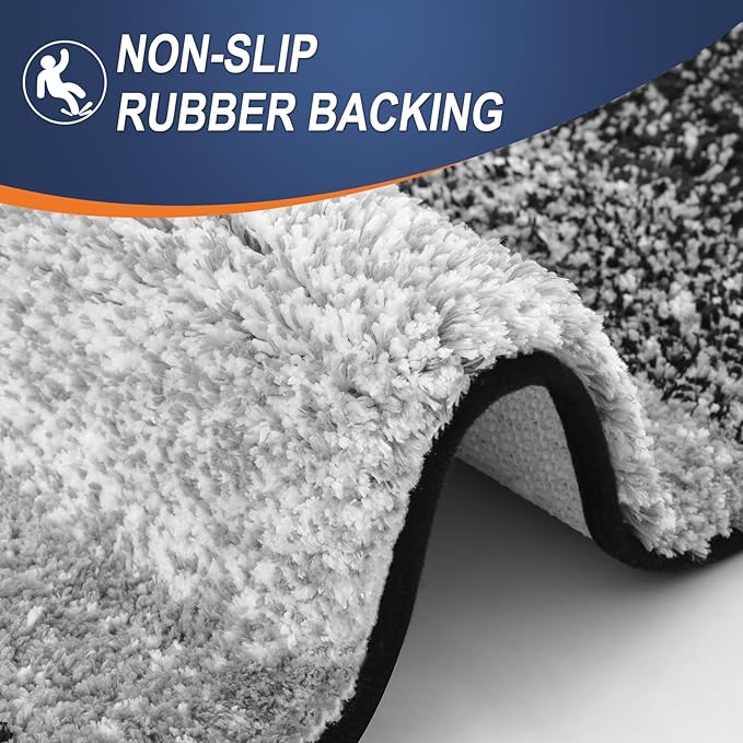 OLANLY Bathroom Rugs Mat 50x30, Extra Soft Absorbent Microfiber Bath Rugs - Image 4