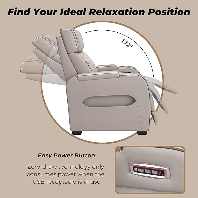 Signature Design by Ashley Boyington Contemporary Leather Match Power Reclining - Image 14