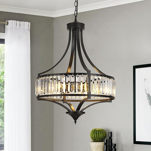20" Modern Farmhouse Crystal Chandeliers by CNRATYE