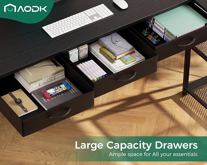 AODK 61 Inch L Shaped Computer Desk - Image 4