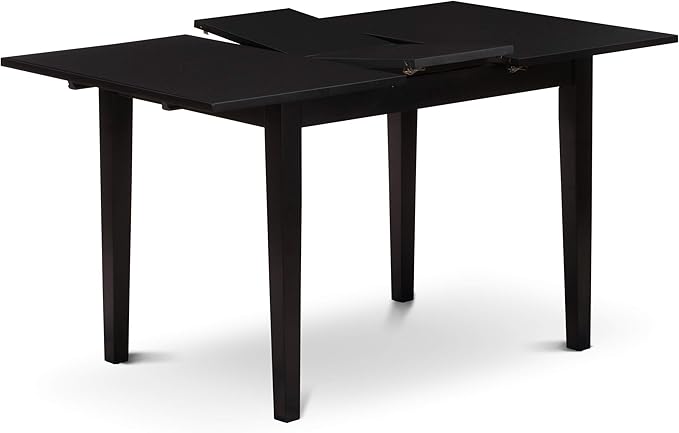 East West Furniture NOEN5-BLK-69 5 Piece Kitchen Table & Chairs Set Includes a - Image 6