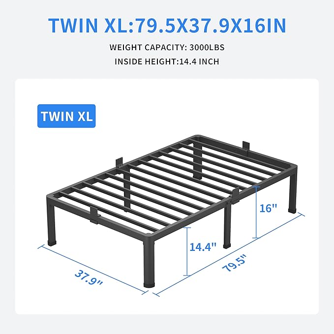 MAF 16 Inch Twin XL Bed Frames - Image 2