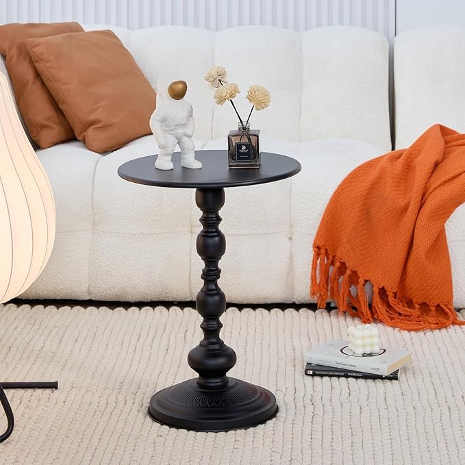 Chic Vintage Round Side Table - Image 5