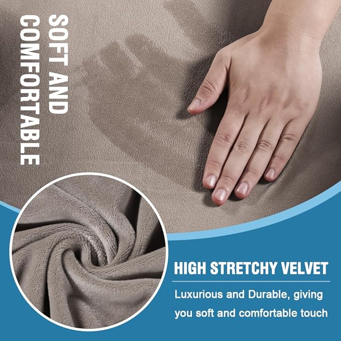 H.VERSAILTEX Sofa Cover 3 Piece T Cushion Sofa Slipcovers Thick Velvet Couch - Image 3
