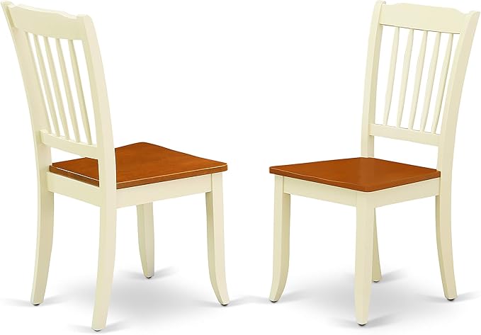 East West Furniture QUDA5-BMK-W 5 Piece Kitchen Table Set - Image 7