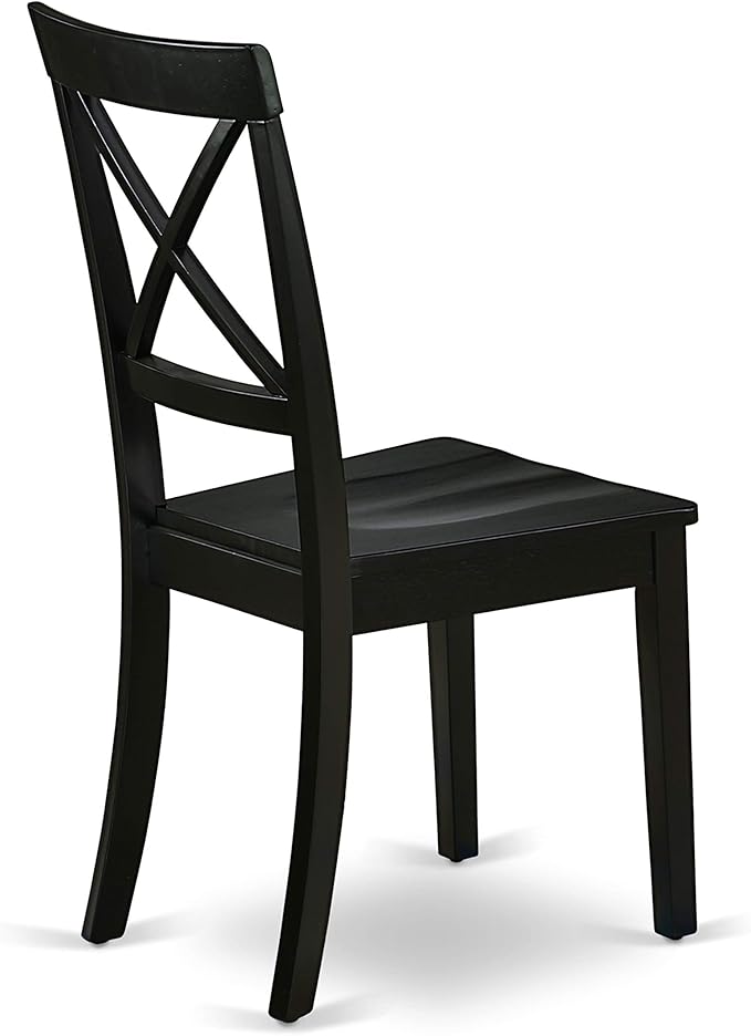East West Furniture LGBO7-BLK-W 7 Piece Dining Set Consist of a Rectangle - Image 10