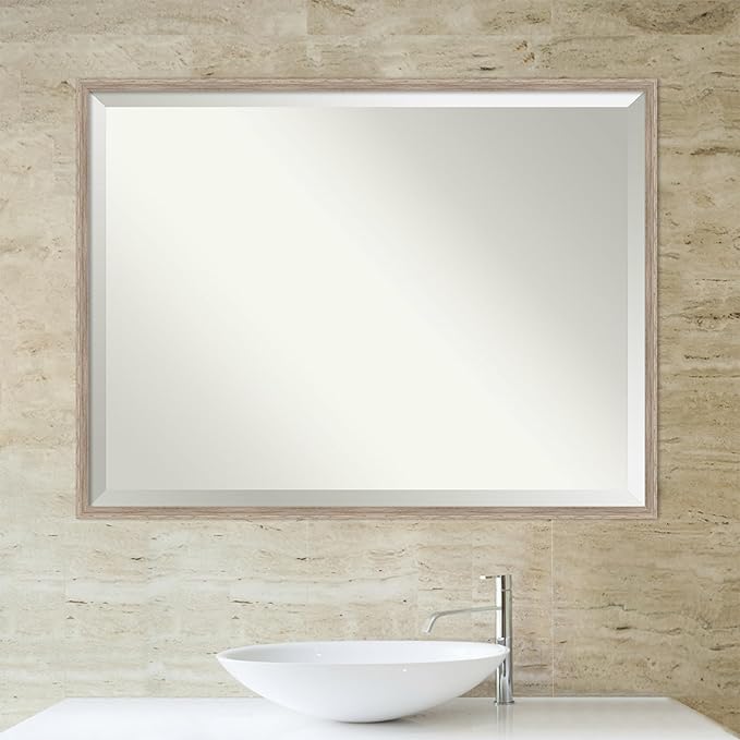 Amanti Art White Bathroom Mirror - Image 5