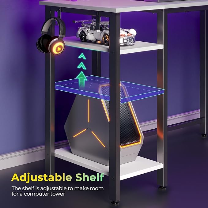 Rolanstar L Shaped Gaming Desk - Image 7