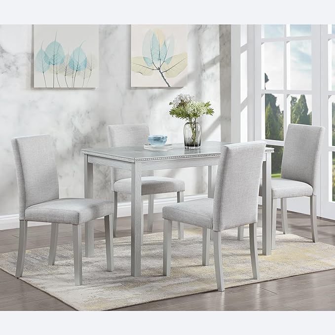 KEIKI 5-Piece Standard Height Dining Table Set by Unknown