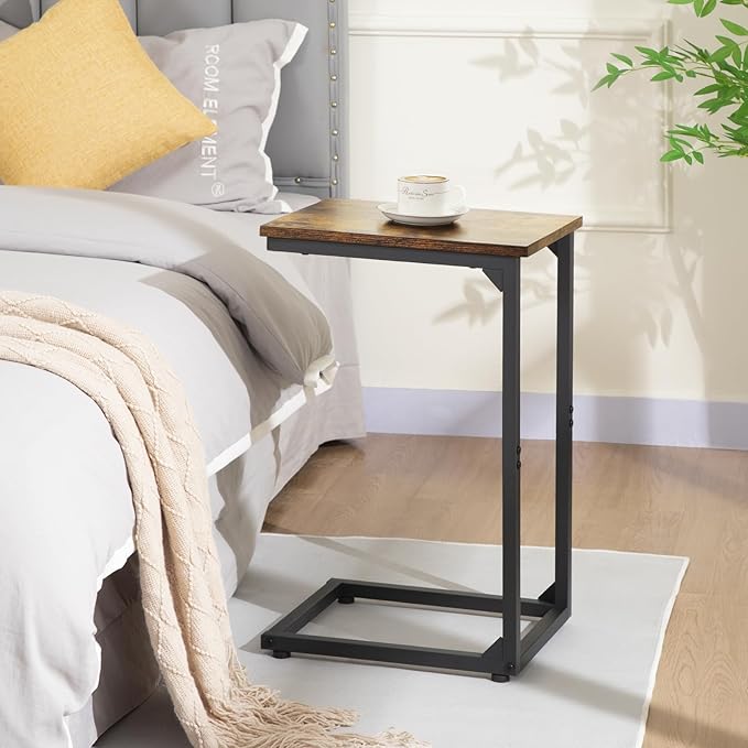 AMHANCIBLE C Shaped End Tables, TV Trays Set of 2 - Image 2