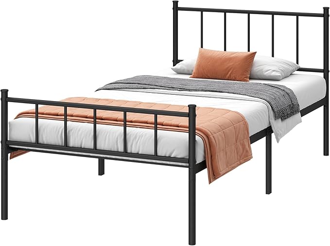 Twin XL Bed Frame-Classic Metal Platform Bed Frame, Mattress Foundation - Image 9