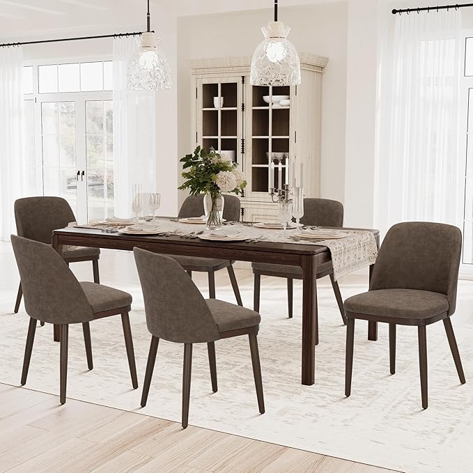COLAMY Upholstered Dining Chairs Set of 4, Modern Kitchen Chairs - Image 2