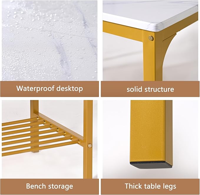 SogesHome 4-Piece Kitchen Table and 2 Chairs - Image 4