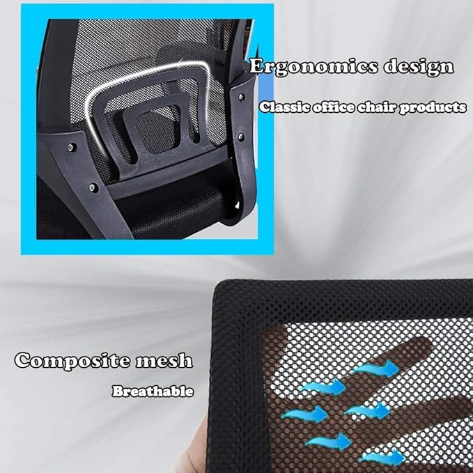 BestOffice Office Chair Ergonomic Cheap Desk Chair Mesh Computer Chair Lumbar - Image 5