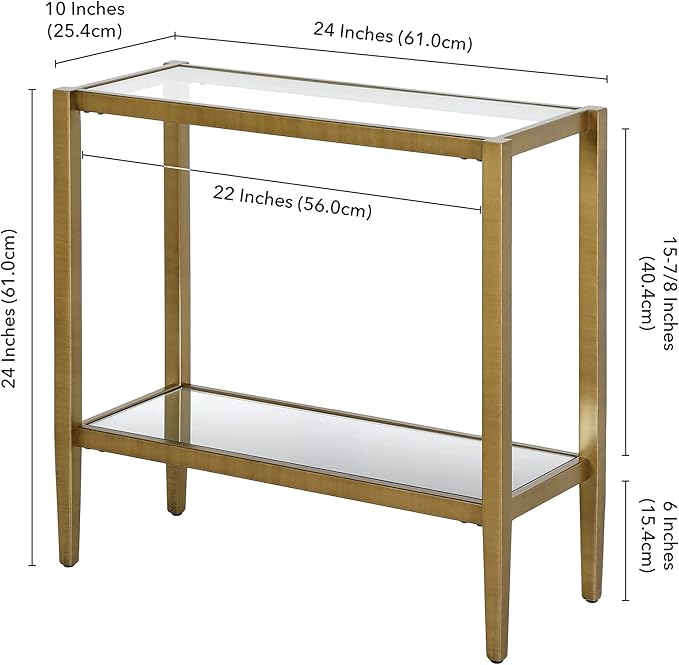 Henn&Hart 24" Wide Rectangular Side Table - Image 9