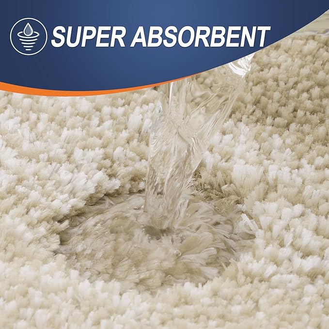 OLANLY Bathroom Runner Rugs 59x24, Extra Soft Absorbent Microfiber Bath Rugs - Image 3