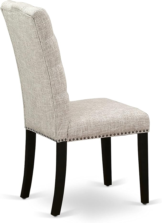East West Furniture ELP6T35 Elsa Parson Dining Room Chairs - Image 7