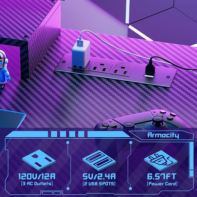 Armocity Gaming Computer Desk - Image 8