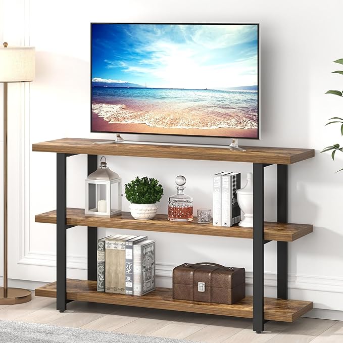 FOLUBAN Sofa Table, Wood Entryway Table - Image 5