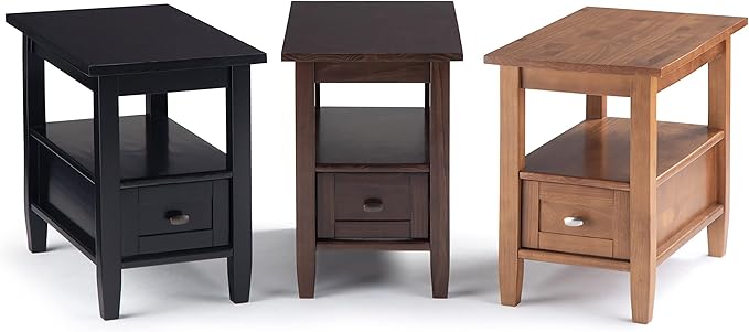 SIMPLIHOME Warm Shaker SOLID WOOD 14 inch Wide Rectangle Transitional Narrow - Image 11