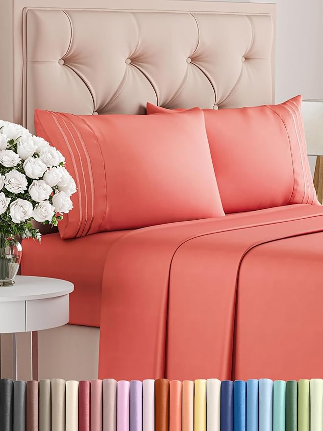 Queen Size 4 Piece Sheet Set by CGKUnlimited