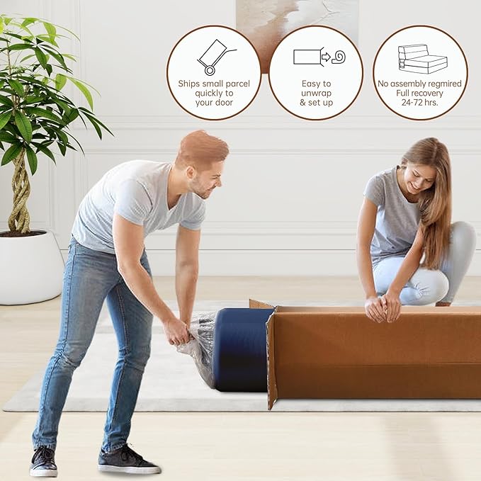 Folding Sofa Bed Couch Memory Foam - Image 4
