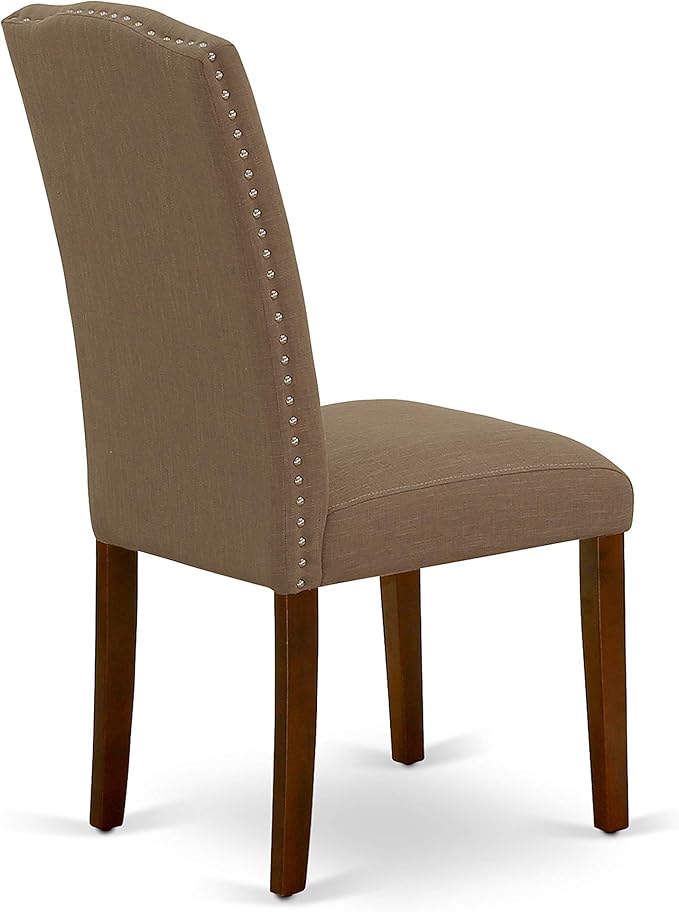 East West Furniture ESEN3-MAH-18 3 Piece Dinette Set - Image 8