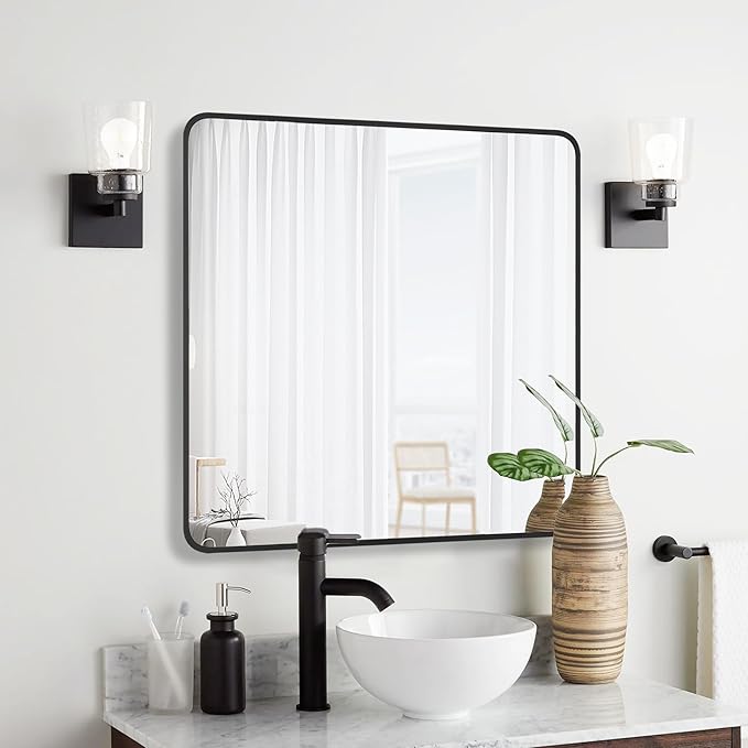 30x30 Inch Rectangle Bathroom Mirror - Image 5