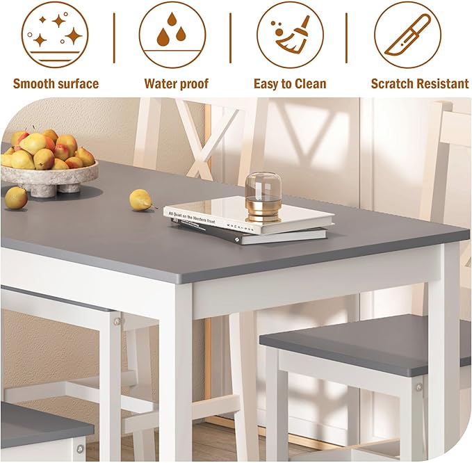 SogesHome 47.2'' Dining Table Set - Image 6