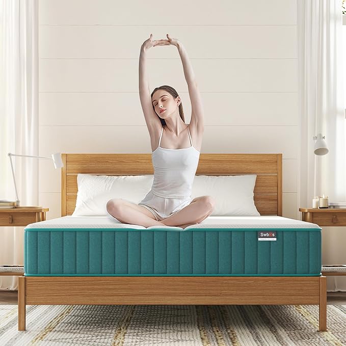 Firm Queen Mattress, 14 Inch Cooling-Gel Memory Foam & Pocket Spring Hybrid - Image 7