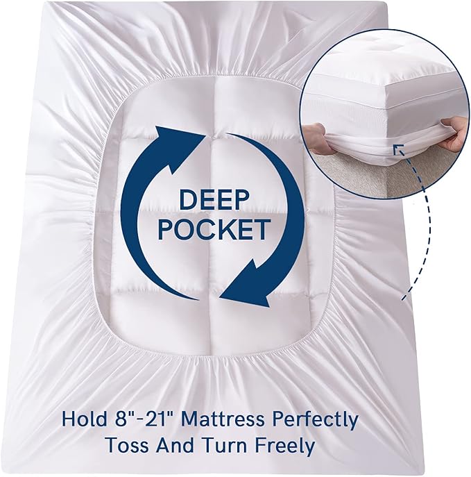 ELEMUSE Full XL Mattress Topper - Image 3