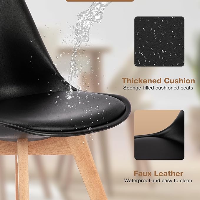 OLIXIS Dining Chairs Set of 8 Kitchen Mid Century Modern Chairs - Image 3