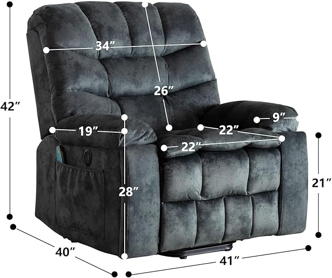 Phoenix Home Large Power Lift Recliner - Image 2