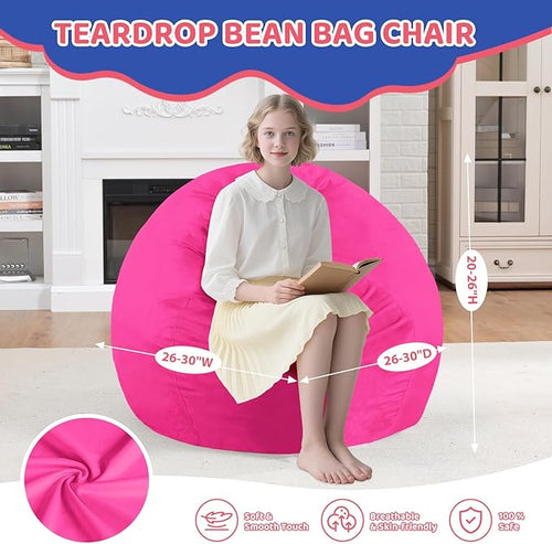 2FT Bean Bag Chair, Comfy Bean Bag Chairs - Image 2