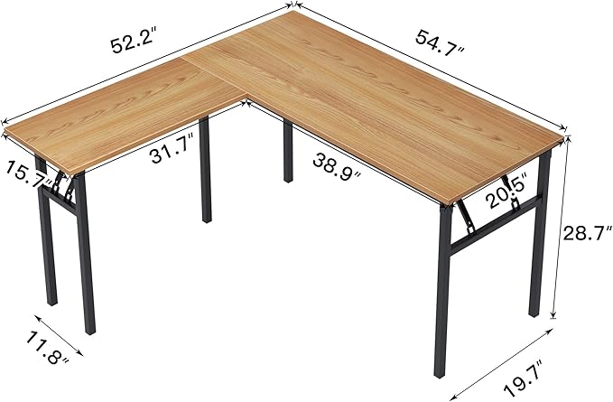 Need L Shaped Folding Desk, Reversible Computer Desk - Image 3