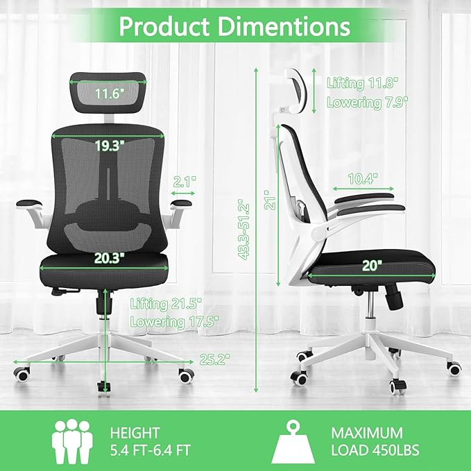 Mesh Desk Office Chairs, Compute Executive Chair - Image 2