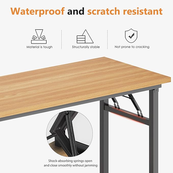 DlandHome Computer Desk 62 inches Office Desk Computer Table Study Writing Desk - Image 6