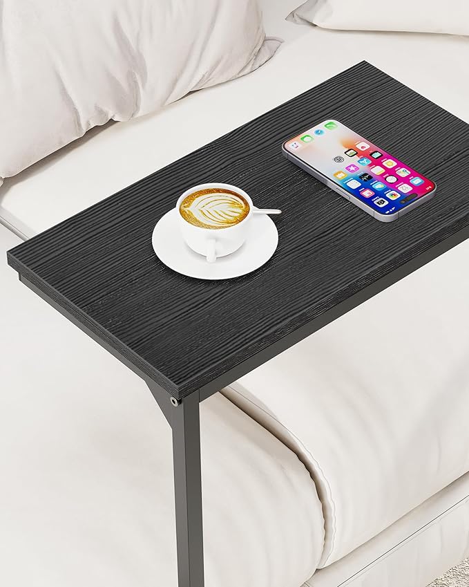 TUTOTAK C Shaped End Table, Tray Table, Small Side Table, 28.7 inch Tall Couch - Image 8