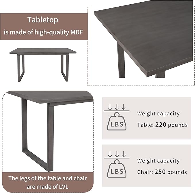 Ball & Cast 6 Piece Dining Table Set - Image 7