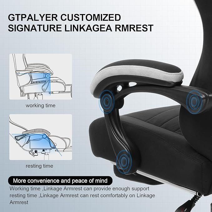 GTPLAYER Gaming Chair, Computer Office Chair - Image 6