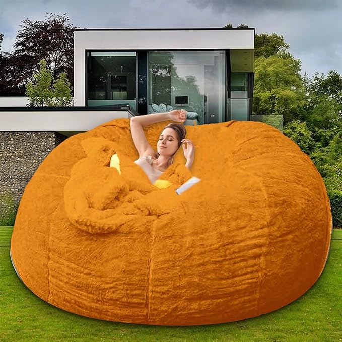 Bean Bag Chair for Adults Kids Without Filling Comfy Oversized Round Lazy Sofa - Image 8
